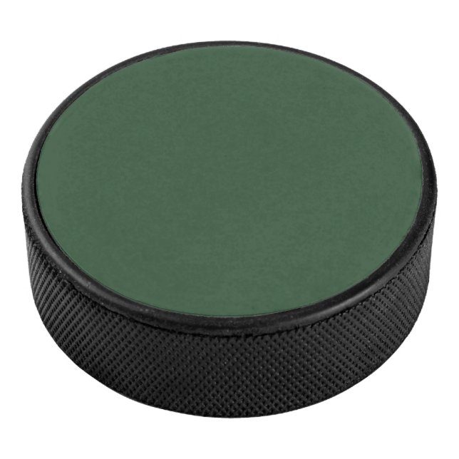 Dunkle Smaragdgrüne Solid-Farbe Eishockey Puck (3/4)