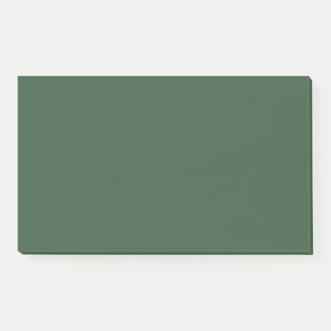 Dunkle Smaragdgrüne Solid-Farbe Post-it Klebezettel (Vorderseite)