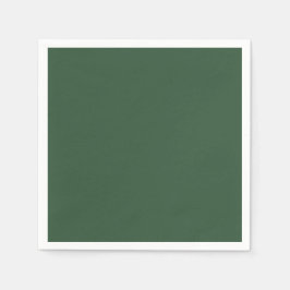 Dunkle Smaragdgrüne Solid-Farbe Serviette