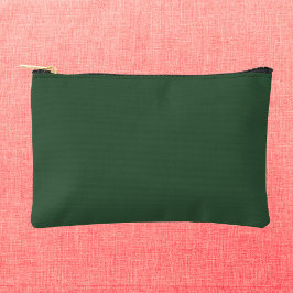 Dunkle Smaragdgrüne Solid-Farbe Zubehörtasche