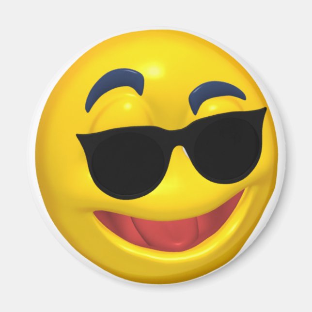 dunkle Sonnenbrille tragen Magnet (Vorne)
