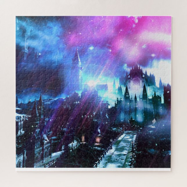 Dunkle Soule vaporwave Landschaft (Horizontal)