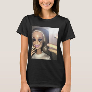 Dunkle Spaß Puppe Rauchen Selfie Parody T-Shirt