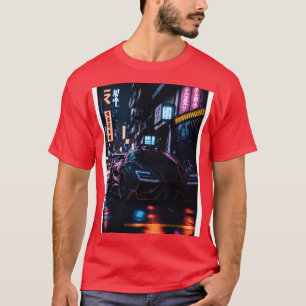 Dunkle Sportarten im japanischen Neon City 2 T-Shirt