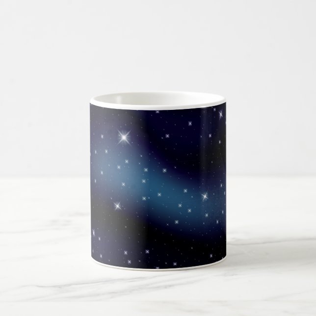 Dunkle sternenklare Konstellation Kaffeetasse (Mittel)