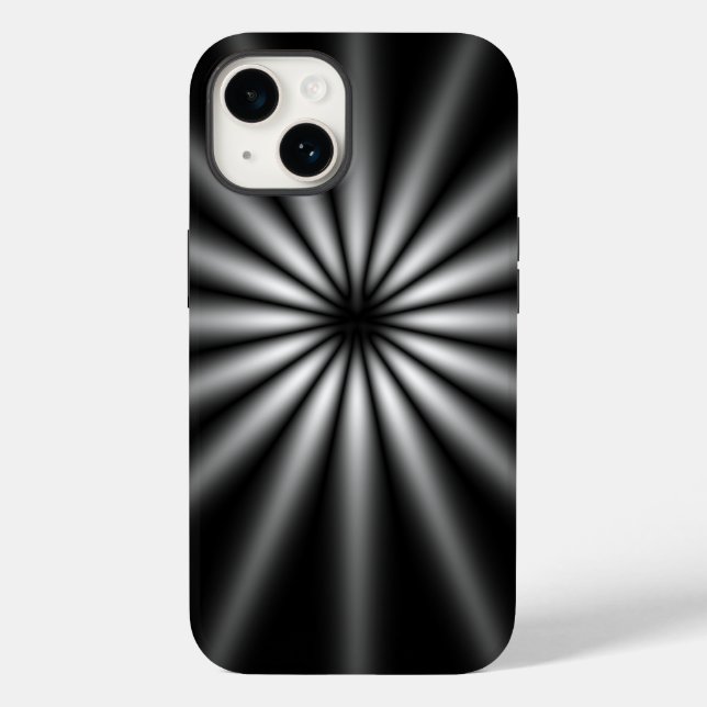 Dunkle Sternexplosion aus Edelstahl Case-Mate iPhone 14 Hülle (Rückseite)