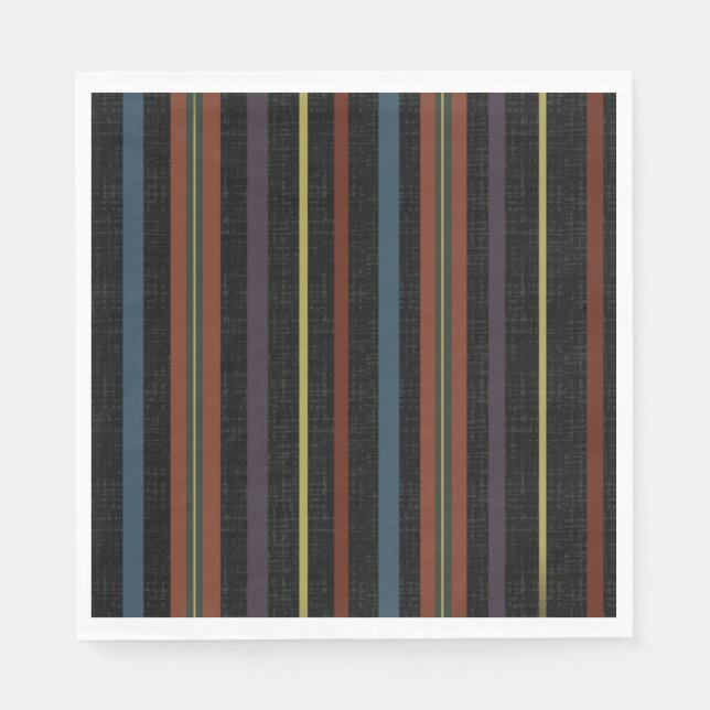 Dunkle Streifen Serviette (Vorderseite)