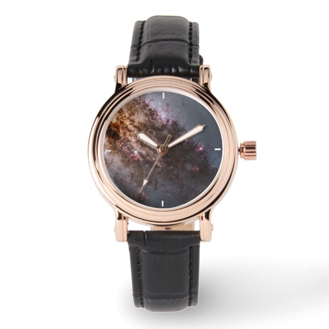 Dunkle Streifen von Staubkreuzen überqueren Centau Armbanduhr (Vorderseite)