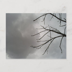 Dunkle Sturmwolken Postkarte