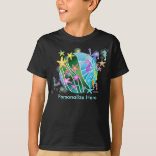 Dunkle T - Shirt der Kinder - unter dem Pop Kunst