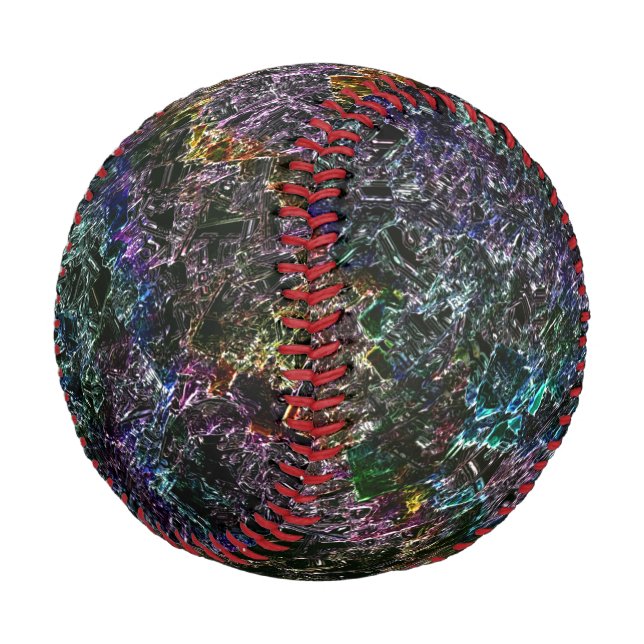 dunkle Textur, korrodiert oder zerstört Schwamm Baseball (Schrägansicht)