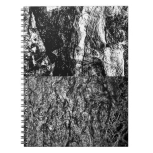 Dunkle Textur Spiral-Foto-Notizbuch, Bold Joy Notizblock