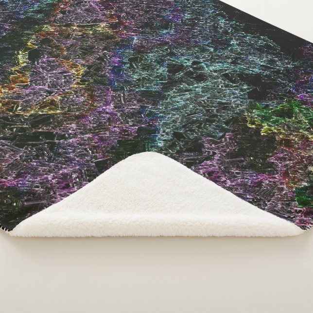 dunkle Textur, zerstört oder korrodiert Sherpadecke (3/4)