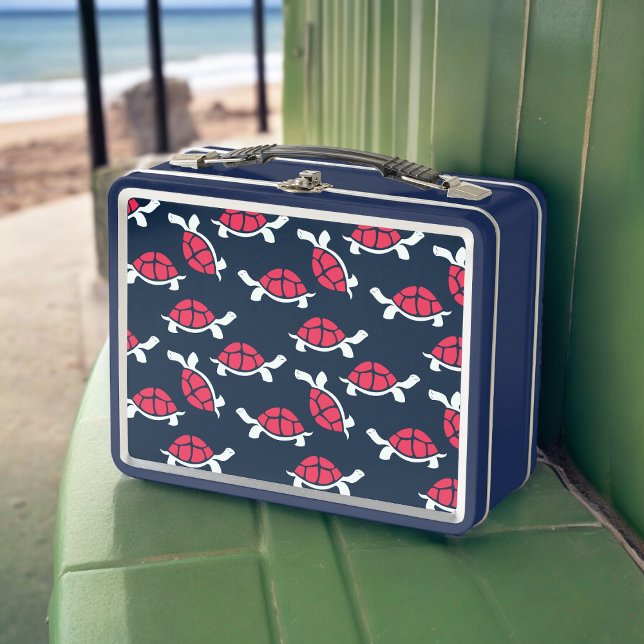 Dunkle Theme Tortoise Metall Brotdose (Lunchbox )