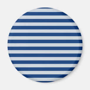 Dunkle und helle blaue Streifen Magnet