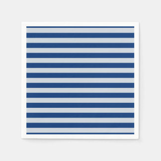 Dunkle und helle blaue Streifen Serviette