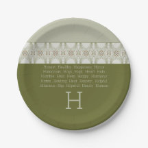 Dunkle und helle Farbtöne grün Gemustert