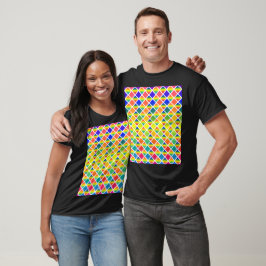 Dunkle und LIght-Regenbows (Diamond Checkered) T-Shirt