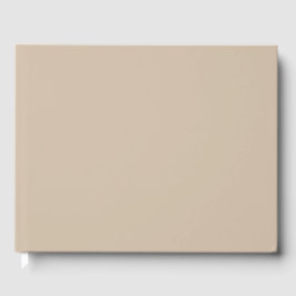 Dunkle Vanilla Solid Color Gästebuch