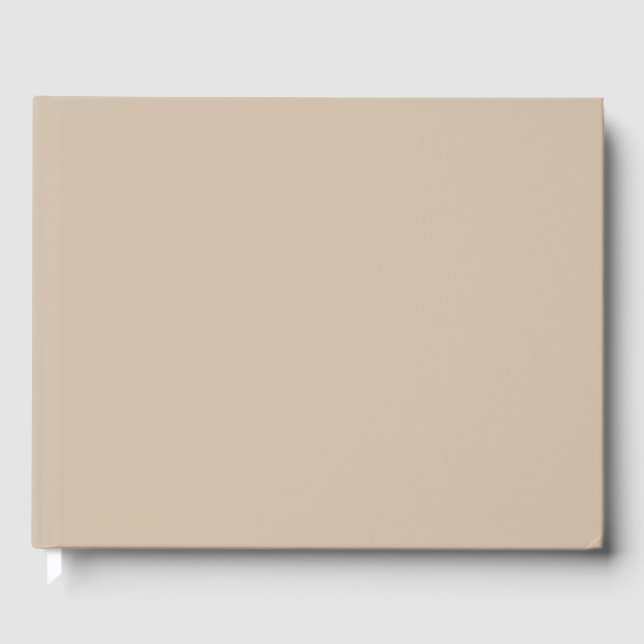 Dunkle Vanilla Solid Color Gästebuch (Vorderseite)