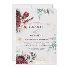 Dunkle Velvet Burgundy-Rose | Herbst Winter Weddin