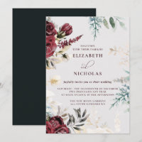 Dunkle Velvet Burgundy-Rose | Herbst Winter Weddin
