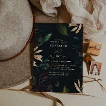 Dunkle Velvet Burgundy-Rose | Herbst Winter Weddin