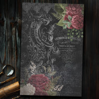 Dunkle Viktorianische französische Rose Ephemera D