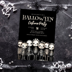 Dunkle Vintage-Gotik-Voodoo-Halloween-Party Einladung