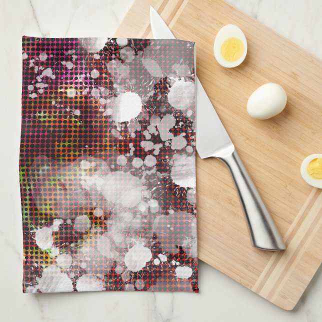 dunkle Vorbereitung Geschirrtuch (Viertel Falte)