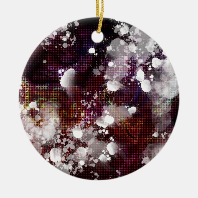 dunkle Vorbereitung Keramik Ornament (Vorne)