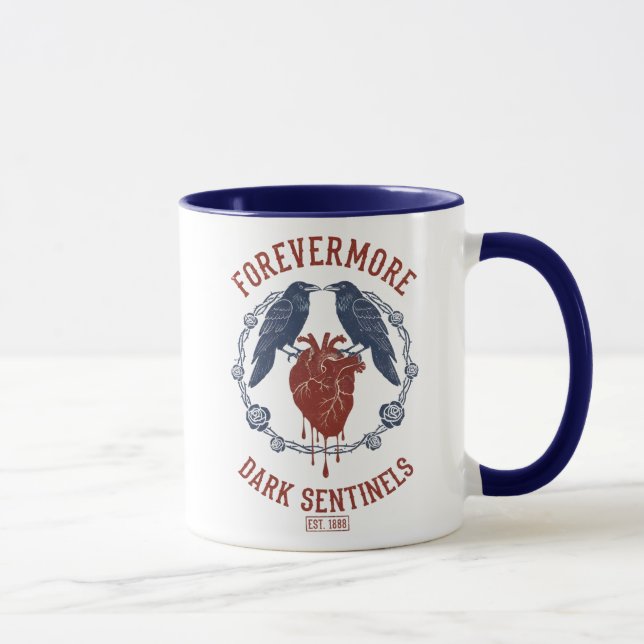 Dunkle Wächter Raben Forevermore Tasse (Rechts)