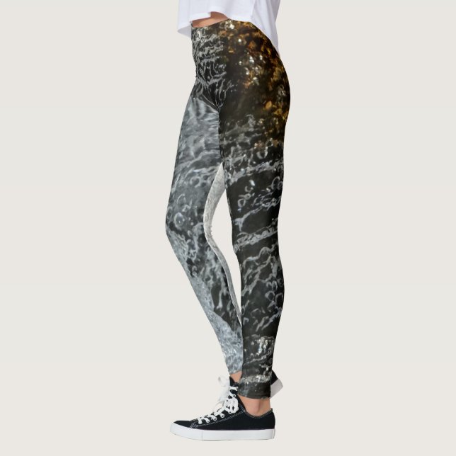 dunkle Wasserspritze Leggings (Links)