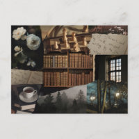Dunkle / weiche Akademiker-Scrapbook-Collage