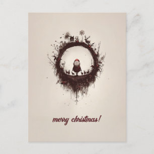 Dunkle Weihnachten Postkarte
