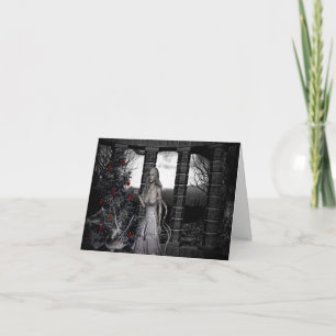 Dunkle Weihnachts-Dankeskarten Feiertagskarte