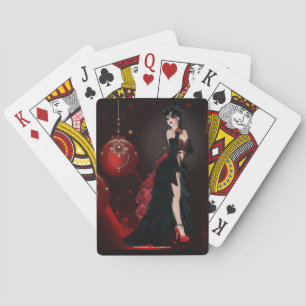 Dunkle Weihnachtskarten Spielkarten