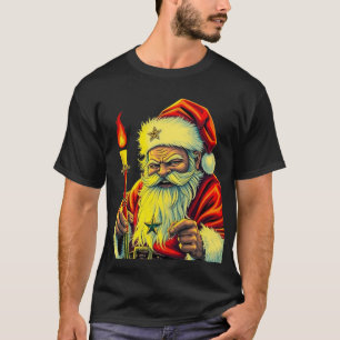 Dunkle Weihnachtsmagie Santa T-Shirt
