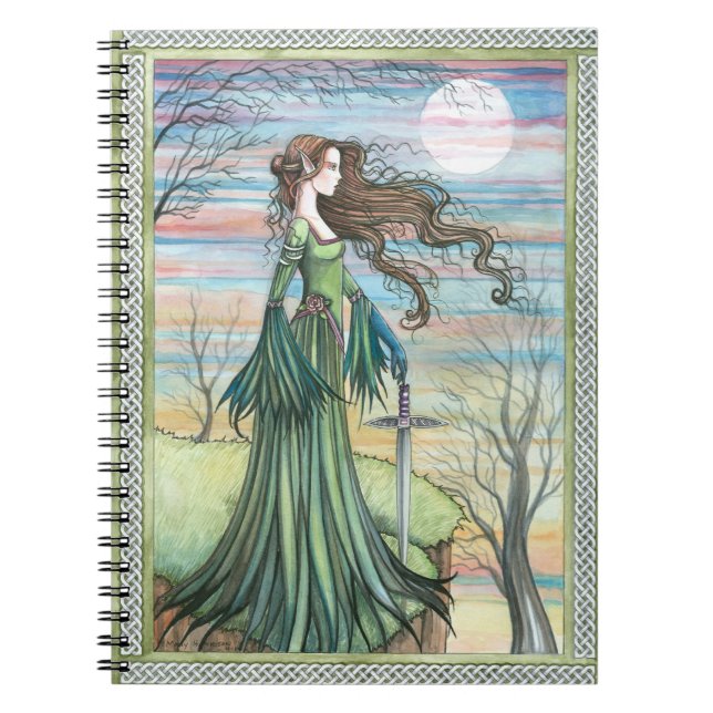 Dunkle Winde des Morgan Notizbuch Notizblock (Vorderseite)