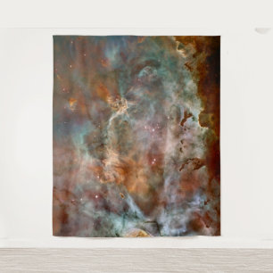 Dunkle Wolken des Carina-Nebels Hubble-Weltraumtel Wandteppich