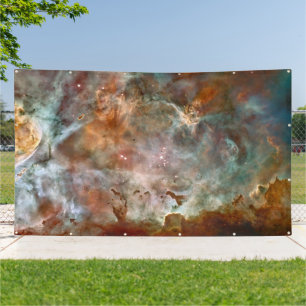 Dunkle Wolken des Carinanebels Hubble-Weltraumtele Banner