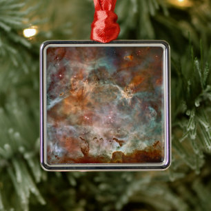 Dunkle Wolken des Carinanebels Hubble-Weltraumtele Ornament Aus Metall