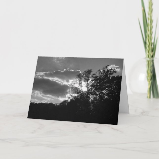 Dunkle Wolken Karte (Vorderseite)
