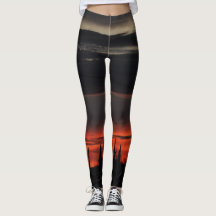 Dunkle Wolken-und der Kaktus-Frauen Leggings
