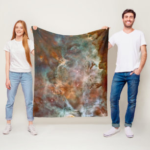 Dunkle Wolken von Carina Nebula Hubble Space Fleecedecke