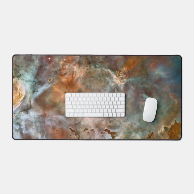 Dunkle Wolken von Carina Nebula Hubble Space Schreibtischunterlage (Tastatur & Maus)