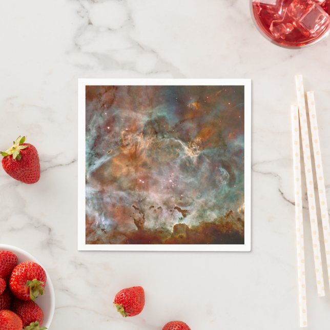 Dunkle Wolken von Carina Nebula Hubble Space Serviette (Beispiel)