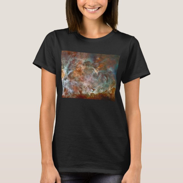 Dunkle Wolken von Carina Nebula Hubble Space T-Shirt (Vorderseite)