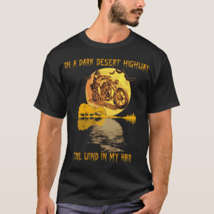 Dunkle Wüste Highway Biker T-Shirt
