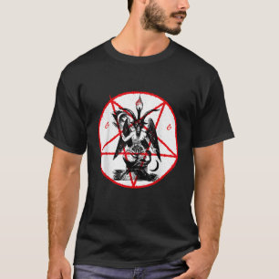 Dunkle Ziege Baphomet Satanisch Luzifer Beelzebub T-Shirt